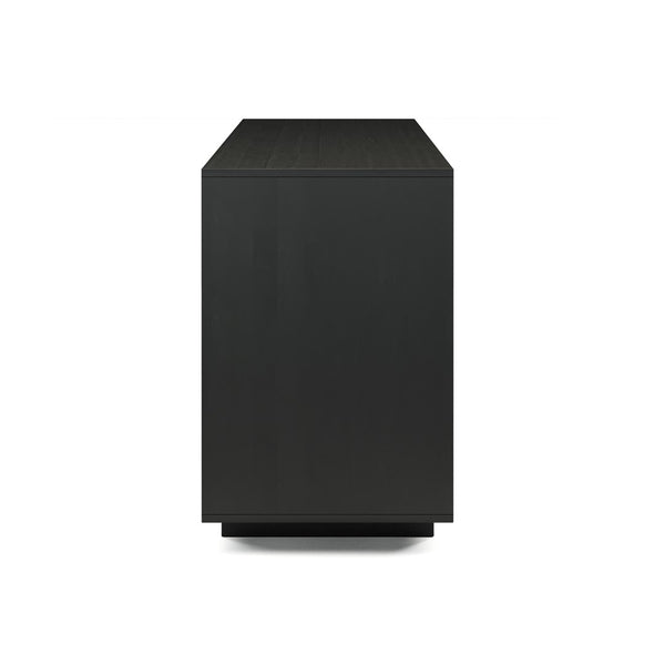 Union Home Roma Solid Wood Sideboard - Elegant Oak Design With Adjustable Shelves For Modern & Traditional Spaces Charcoal Plantation Grown Hardwood Lvr00848