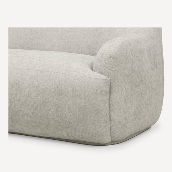 Union Home Orla 3-seater Sofa - Modern Sophistication Meets Comfort With Durable High-performance Fabric  Linen (Performance Fabric ) Lvr00858