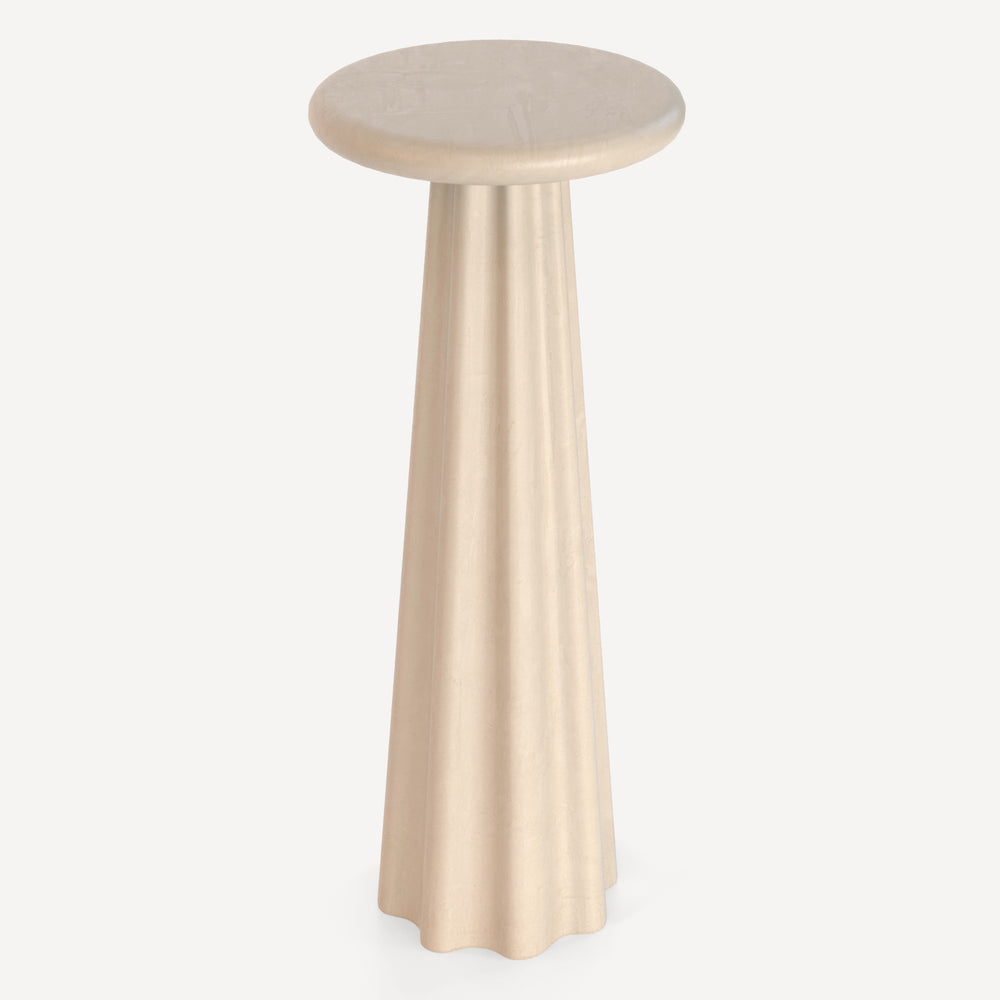 Union Home Bella Pedestal - Stylish Reinforced Concrete Stand For Drinks And Art, Perfect For Indoor Or Outdoor Use  Concrete Lvr00905