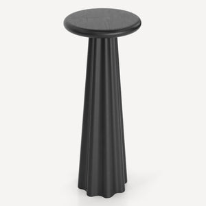 Union Home Bella Pedestal - Stylish Reinforced Concrete Stand For Drinks And Art, Perfect For Indoor Or Outdoor Use Charcoal Concrete Lvr00906