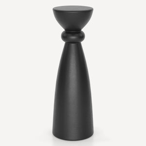 Union Home Torino Pedestal - Stylishly Sculptural Concrete Stand For Drinks Or Art, Indoor/Outdoor Elegance Charcoal Concrete Lvr00908