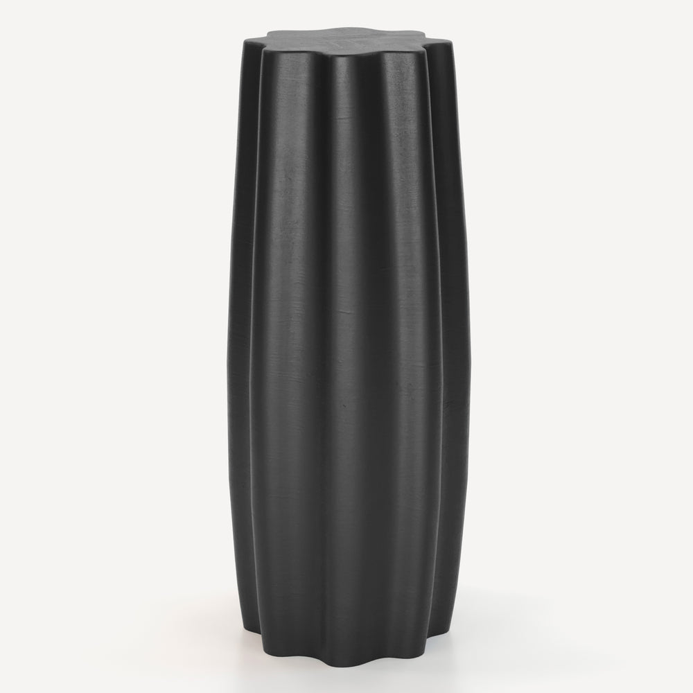 Union Home Clara Pedestal - Elegant Concrete Stand For Drinks Or Décor, Perfect For Indoor And Outdoor Use Charcoal Concrete Lvr00910