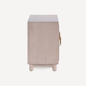 Union Home Grace 72'' Sideboard - Elegant Oak Grain With Warm Vanilla Finish, Cane Doors & Brass Handles For Timeless Style Warm Vanilla Finish Plantation Grown Hardwood,Oak Veneer,Cane Lvr00921