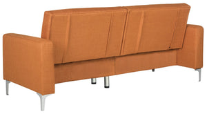 Safavieh Soho Modern Tufted Foldable Sofa Bed - Stylish Space-Saving Design For Versatile Living Solutions Orange LVS2000A