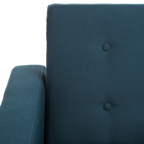 Safavieh Soho Modern Tufted Foldable Sofa Bed - Stylish Space-Saving Design For Versatile Living Solutions Navy LVS2000C