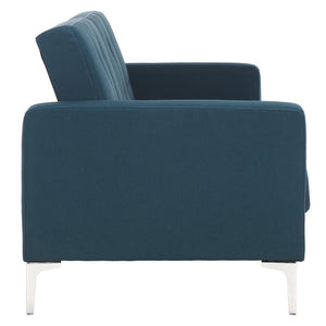 Safavieh Soho Modern Tufted Foldable Sofa Bed - Stylish Space-Saving Design For Versatile Living Solutions Navy LVS2000C