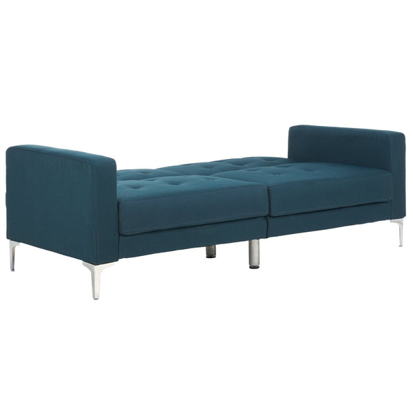 Safavieh Soho Modern Tufted Foldable Sofa Bed - Stylish Space-Saving Design For Versatile Living Solutions Navy LVS2000C