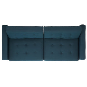 Safavieh Soho Modern Tufted Foldable Sofa Bed - Stylish Space-Saving Design For Versatile Living Solutions Navy LVS2000C
