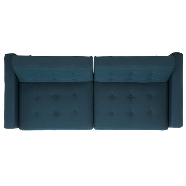 Safavieh Soho Modern Tufted Foldable Sofa Bed - Stylish Space-Saving Design For Versatile Living Solutions Navy LVS2000C