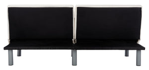 Safavieh Noho Contemporary Foldable Futon Bed - Stylish Tufted Sofa & Guest Bed With Durable Eucalyptus Frame LVS2002A