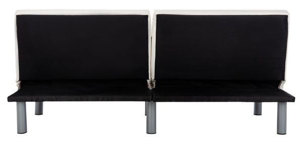 Safavieh Noho Contemporary Foldable Futon Bed - Stylish Tufted Sofa & Guest Bed With Durable Eucalyptus Frame LVS2002A