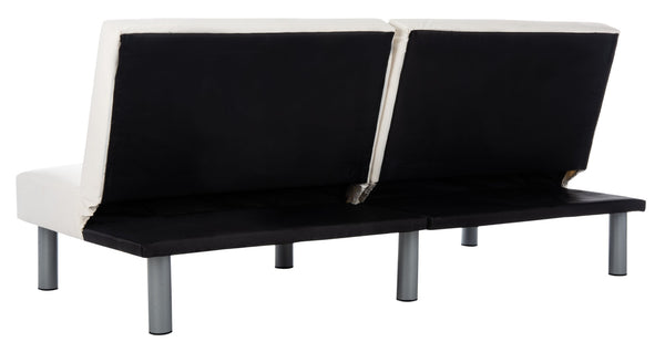 Safavieh Noho Contemporary Foldable Futon Bed - Stylish Tufted Sofa & Guest Bed With Durable Eucalyptus Frame LVS2002A