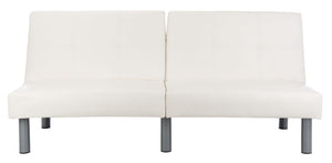 Safavieh Noho Contemporary Foldable Futon Bed - Stylish Tufted Sofa & Guest Bed With Durable Eucalyptus Frame LVS2002A