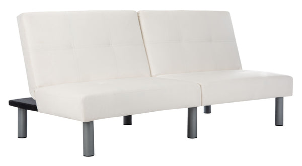 Safavieh Noho Contemporary Foldable Futon Bed - Stylish Tufted Sofa & Guest Bed With Durable Eucalyptus Frame LVS2002A