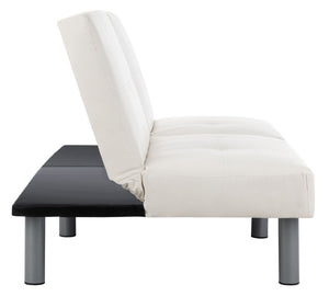 Safavieh Noho Contemporary Foldable Futon Bed - Stylish Tufted Sofa & Guest Bed With Durable Eucalyptus Frame LVS2002A