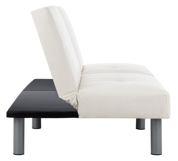 Safavieh Noho Contemporary Foldable Futon Bed - Stylish Tufted Sofa & Guest Bed With Durable Eucalyptus Frame LVS2002A