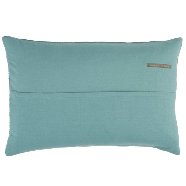 Jaipur Living Jaipur Living Winchester Cotton Velvet Lumbar Pillow Hand Quilted Coastal Bedroom Accent Blue 16"X24" Lumbar PLC102351