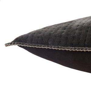 Jaipur Living Jaipur Living Quilted Cotton Velvet Pillow Cover with Flanged Edge for Elegant Bedrooms PLC102309