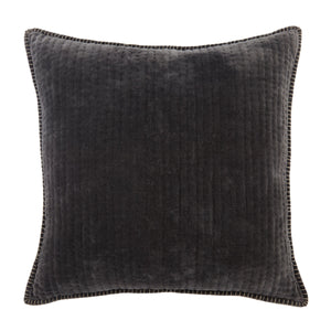 Jaipur Living Jaipur Living Quilted Cotton Velvet Pillow Cover with Flanged Edge for Elegant Bedrooms PLC102309