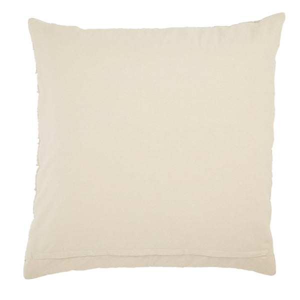 Jaipur Living Jaipur Living Winchester Cotton Velvet Lumbar Pillow Hand Quilted Coastal Bedroom Accent Beige 26" Square PLC102314