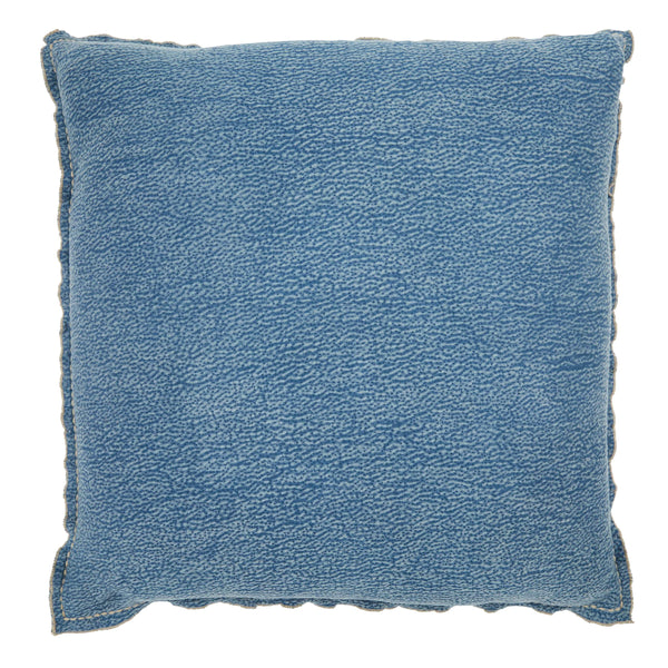 Jaipur Living Jaipur Living Warrenton Cotton Euro Sham with Hand Embroidered Flanged Border Blue PLC102311