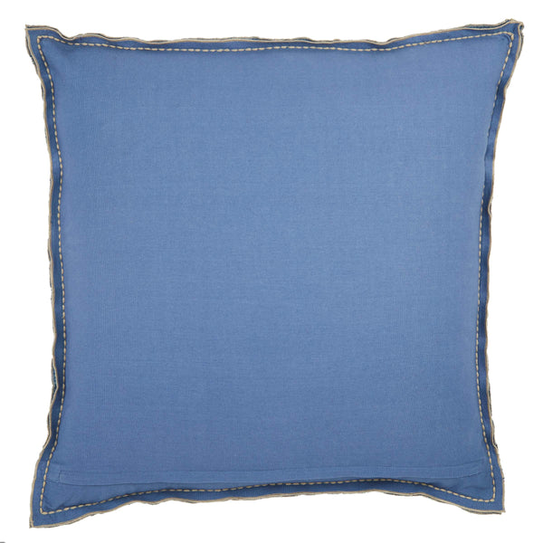 Jaipur Living Jaipur Living Warrenton Cotton Euro Sham with Hand Embroidered Flanged Border Blue PLC102311