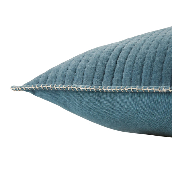 Jaipur Living Jaipur Living Beaufort Quilted Velvet Square Accent Pillow with Flange Border for Sofas Poly Fill PLW103600