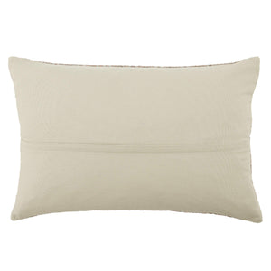 Jaipur Living Jaipur Living Milton Lumbar Pillow Cover Geometric Embroidery Cotton Viscose Sofa Accent Bronze PLC102488