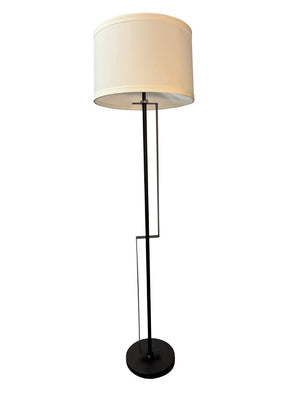House of Troy Lyndon Matte Metal Floor Lamp with Pull Chain for Industrial Living Room Spaces Black LY701-BLK