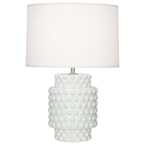 Robert Abbey Lily Dolly Accent Lamp Lily Glazed Textured Ceramic Fondine Fabric Shade