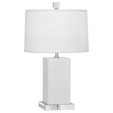 Robert Abbey Lily Harvey Accent Lamp Lily Glazed Ceramic Oyster Linen Shade With Self Fabric Top Diffuser