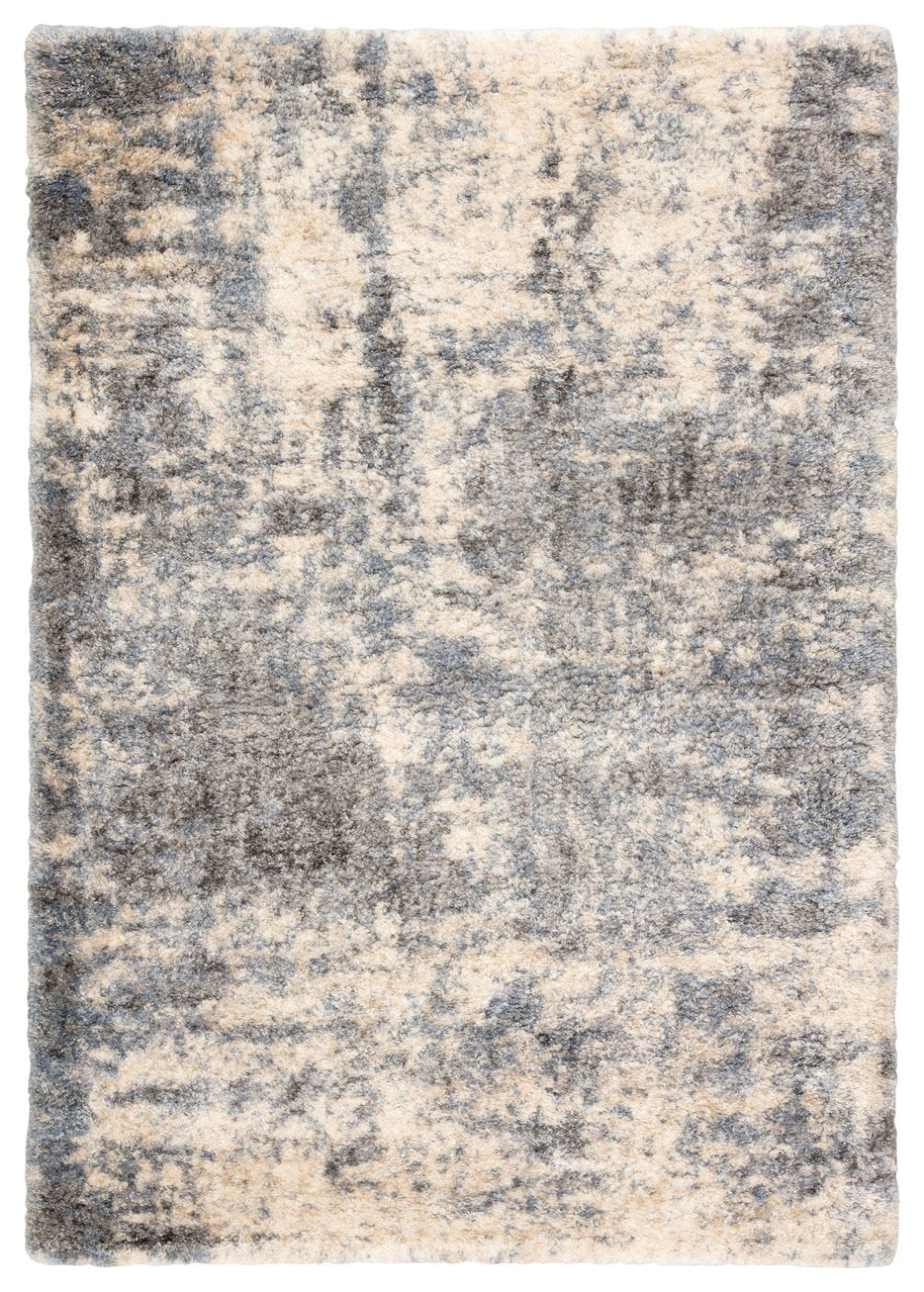 Jaipur Living Lyra Cantata Lyr01 Powerloomed Machinemade 100% Polypropylene Shag Abstract Indoor Rug Gray, Blue 100% Polypropylene Rug159148