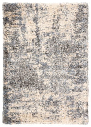 Jaipur Living Lyra Cantata Lyr01 Powerloomed Machinemade 100% Polypropylene Shag Abstract Indoor Rug Gray, Blue 100% Polypropylene Rug159148