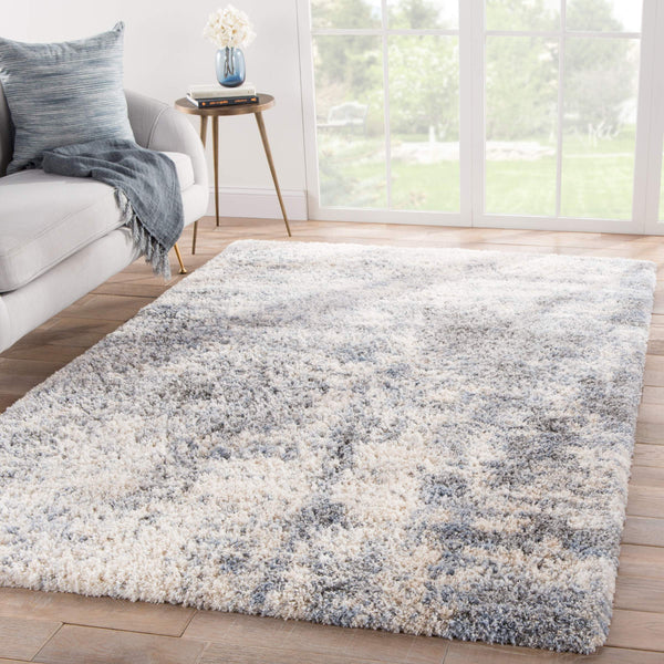 Jaipur Living Jaipur Living Cantata Plush Shag Rug Abstract Polypropylene Accent for Modern Interiors 2'6" x 8' RUG143197