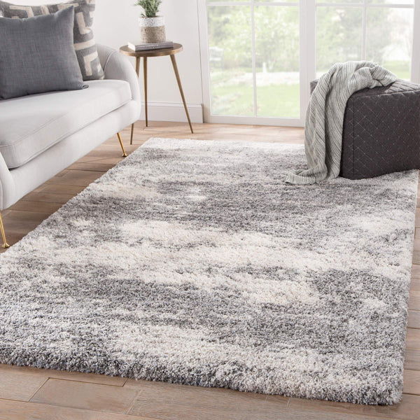 Jaipur Living Jaipur Living Lyra Plush Shag Runner Rug Abstract Polypropylene Hallway Accent 2'6"X8' RUG143203