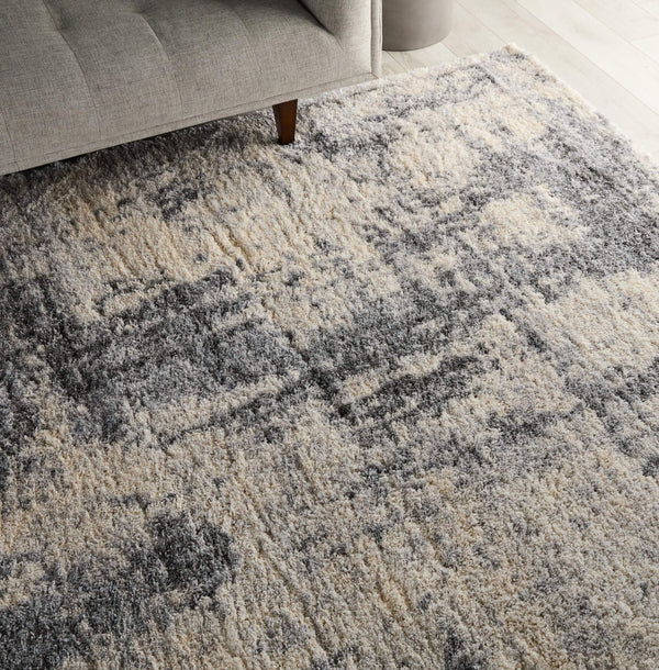 Jaipur Living Jaipur Living Serenade Abstract Shag Rug Plush Polypropylene Pile for Modern Spaces 7'6"X9'6" RUG143217