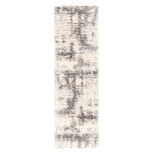 Jaipur Living Lyra Serenade Lyr04 Powerloomed Machinemade 100% Polypropylene Shag Abstract Indoor Rug Ivory, Gray 100% Polypropylene Rug143216