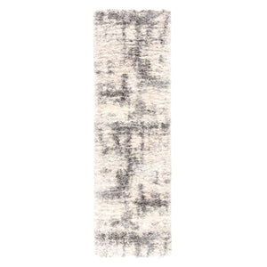 Jaipur Living Jaipur Living Serenade Abstract Shag Rug Plush Polypropylene Pile for Modern Spaces 2'6"X8' RUG143215