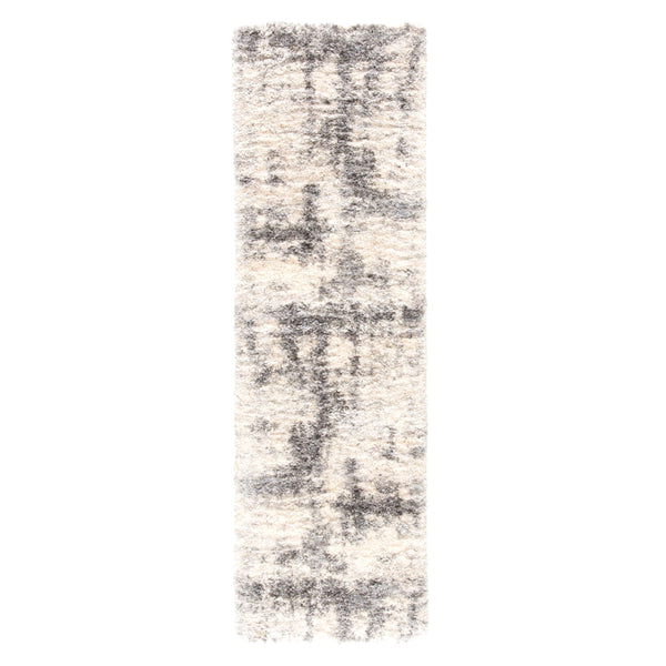 Jaipur Living Jaipur Living Serenade Abstract Shag Rug Plush Polypropylene Pile for Modern Spaces 2'6"X8' RUG143215
