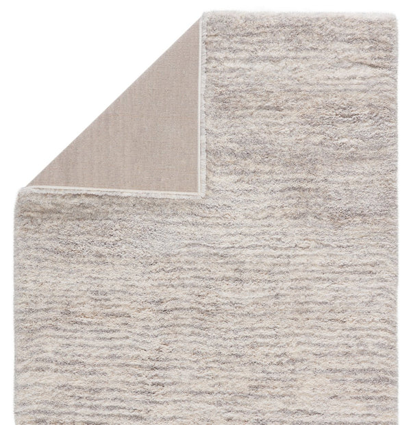 Jaipur Living Lyra Staves Lyr05 Powerloomed Machinemade 100% Polypropylene Shag Stripes Indoor Rug Light Gray, Cream 100% Polypropylene Rug159152