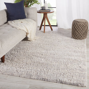 Jaipur Living Lyra Staves Lyr05 Powerloomed Machinemade 100% Polypropylene Shag Stripes Indoor Rug Light Gray, Cream 100% Polypropylene Rug159152