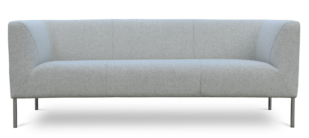 Soho Concept Zara Small Armchair - Stylish Laguna Sofa-metal Design With Brushed Stainless Steel Base, Comfort & Durability Light Grey  Soho-concept-dining-chair-13525