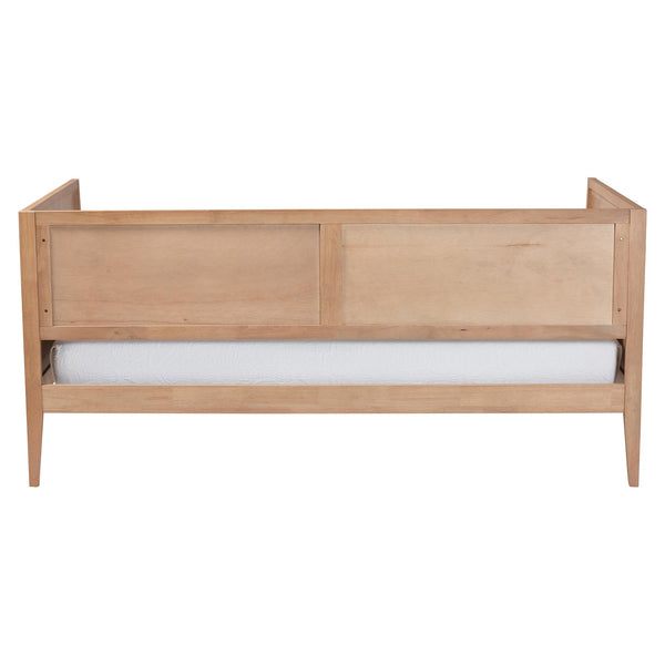 Baxton Studio Lara Rubberwood Twin Daybed Geometric Laser Cut Platform for Kids Room
