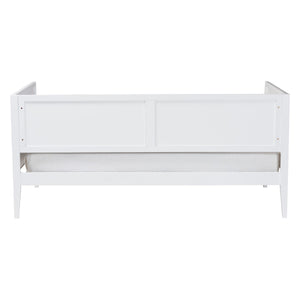 Baxton Studio Lara Rubberwood Twin Daybed Geometric Laser Cut Platform for Kids Room