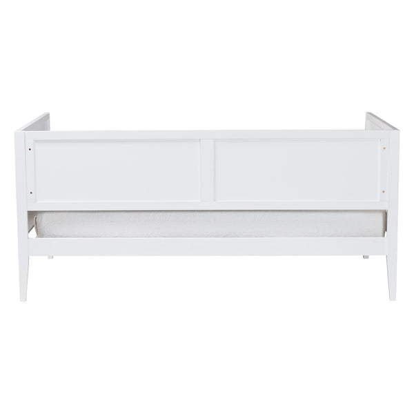 Baxton Studio Lara Rubberwood Twin Daybed Geometric Laser Cut Platform for Kids Room
