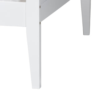 Baxton Studio Lara Rubberwood Twin Daybed Geometric Laser Cut Platform for Kids Room