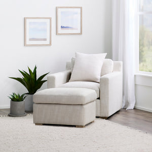 Laurel Collection Chair Salt Flat - Laurel Collection Chair Oat White SFLAURCHR00NA Malouf