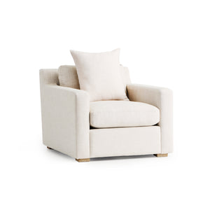 Laurel Collection Chair Salt Flat - Laurel Collection Chair Oat White SFLAURCHR00NA Malouf