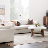 Laurel Collection Loveseat Salt Flat - Laurel Collection Loveseat Oat White SFLAURLVS00NA Malouf