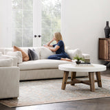 Laurel Collection Loveseat Salt Flat - Laurel Collection Loveseat Oat White SFLAURLVS00NA Malouf